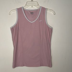 Nike Tennis Tank Top V neck pink white women’s M
